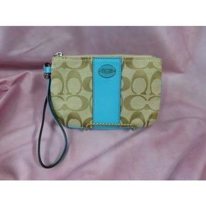 Coach Canvas Wristlet